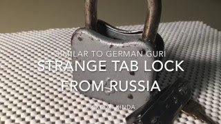 Strange Russian Lock