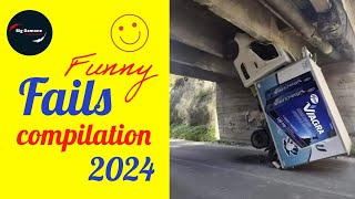 🤣 Idioti al volante compilation 2024 e altri geni. Funny fails!