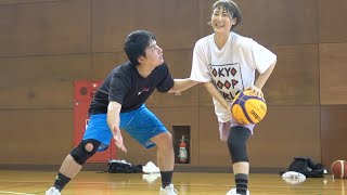 【バスケ】岡田麻央とJUNJUN初の1on1！ボコボコにしてやるけぇのぉ【因縁の対決】