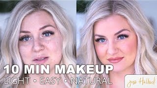 My Lightweight Everyday Makeup (Face, Brows \u0026 Lips) || How to DIY Tutorial || Jess Hallock