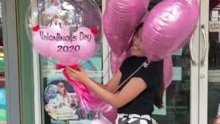 ลูกโป่งหัวใจ balloon heart ลูกโป่งพิมชื่อ