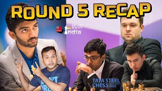 विश्व चैम्पियन Gukesh की दूसरी जीत , Fedoseev से हारे Caruana ! Round 5 Recap