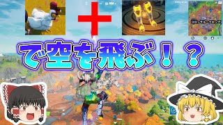 ニワトリで空を飛んでみた！【フォートナイト】【ゆっくり実況】