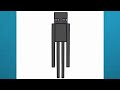 How to draw Enderman from Minecraft