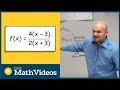 Label the discontinuity of a rational functions with coefficients