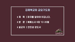 마귀를 알아야 이깁니다. | 안진성 강도사 | 김해북교회 금요기도회| 2024-12-27