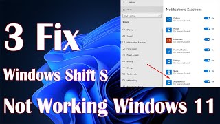 Windows Shift S Is Not Working In Windows 11 - 3 Fix How To
