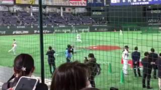 仲良し！！山田哲人、坂本勇人 夢のコンビでキャッチボール WBC2017 侍ジャパン