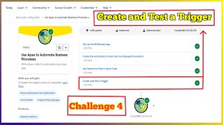 Create and Test a Trigger | Use Apex to Automate Business Processes | Challenge 4