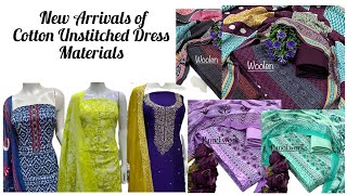 Al-Muizz Fashion is live! Unstitched cotton Dress Materials New collections #salwarmaterialsonline