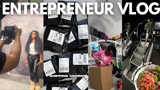 ENTREPRENEUR VLOG EP.1 | STARTING A NEW BUSINESS, PACKING \u0026 SHIPPING ORDERS, BTS PHOTOSHOOTS