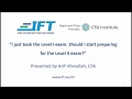 Level II CFA: When To Start My Study?