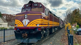 MBTA Commuter Rail on the Newburyport/Rockport Line - November 2025