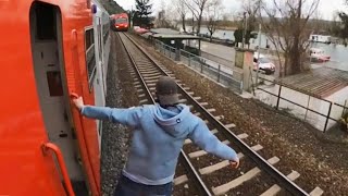 Hanging Off A Train