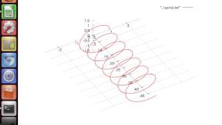 Viewing Spiral by Gnuplot