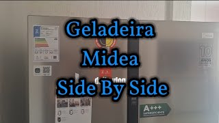 Minha Nova Geladeira - Midea Side By Side Mdrs598 442l Inox - Chegou