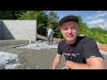 prep and pour a concrete slab building the nantahala retreat 5