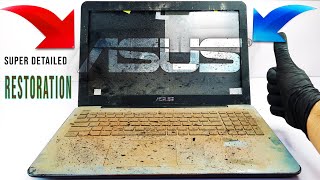 FIX TRUCK DRIVER'S ABANDONED LAPTOP - YOU WON'T BELIEVE HOW I RESTORED IT -DETAILED ASMR RESTORATION