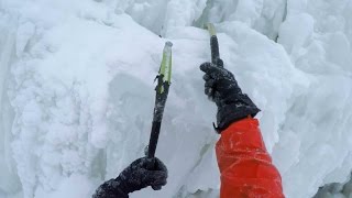 What it Looks Like to Climb Frozen Niagara Falls