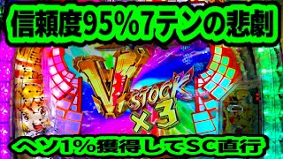 【シンフォギア】ヘソ1%の振分を獲得！  信頼度95%の7テンがまさかの展開に⁈  デュランダル保留・全てがみ保留  パチンコ実践  CRF戦姫絶唱シンフォギア【三共】