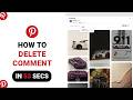 How to Delete Comment on Pinterest [NEW]