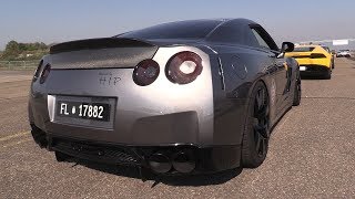 980HP Modified Nissan GT-R w/ Fi Exhaust - Accelerations, REVS \u0026 DRAG RACING!