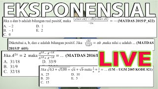 PREDIKSI UTBK 2021 - EKSPONENSIAL | MATERI INI MUNCUL DI TPS DAN TKA SAINTEK