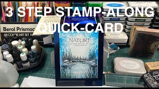 Stampscapes 101: Video 819 3-STEP (Stamp-along) QUICK CARD full video
