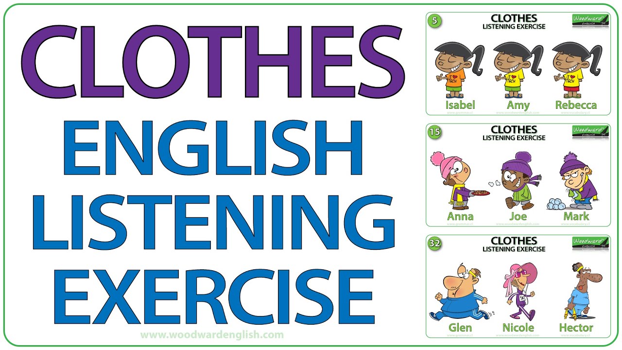 Clothes English Listening Exercise Who Am I Learn English