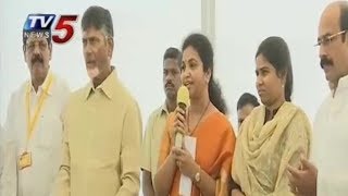 Butta Renuka Speech | YCP MP Butta Renuka Meets CM Chandrababu In Secretariat | TV5 News