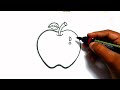 apple drawing for kids how to draw a apple for kids easy drawing apple