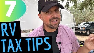 7 RV TAX TIPS | Deductions \u0026 Credits for RV Living