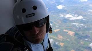 Skydiving 5000ft Altitude Jump, float exit