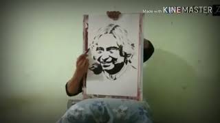 കണ്ണുകെട്ടി abdul kalam sir നെ വരച്ചു വിസ്മയിപ്പിച്ച കൂട്ടുകാരൻ | mehroof zain | blind art