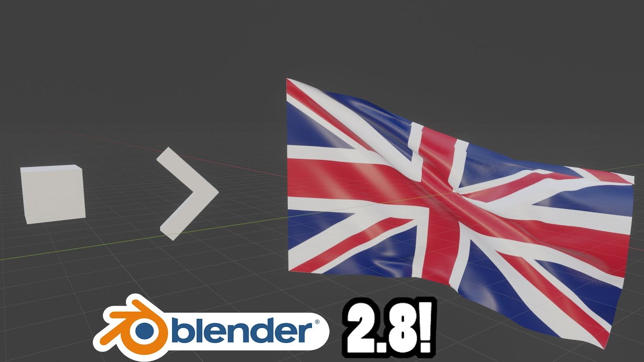 How To Make A Realistic Flag Simulation In Blender 2 8 Quick And