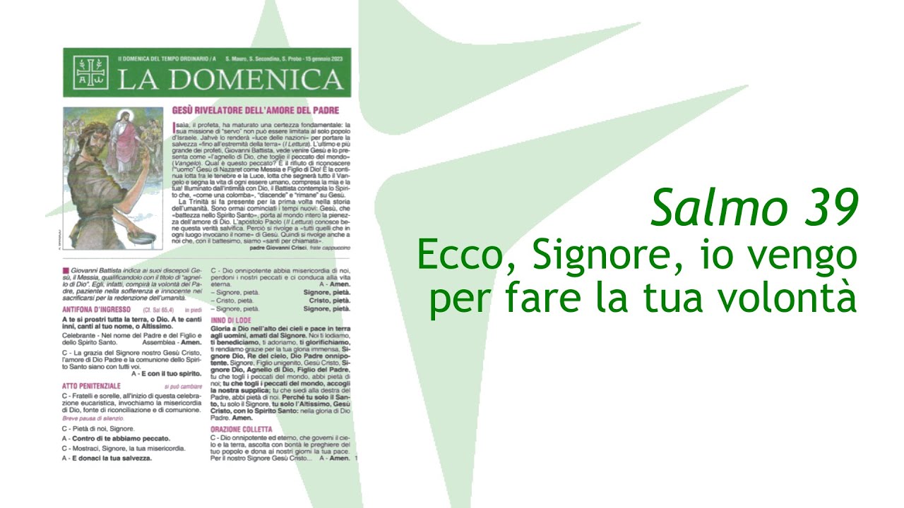 II Domenica Del Tempo Ordinario | 15 Gennaio 2023 | Anno A | Foglietto ...