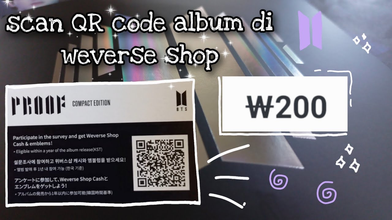 Scan Qr Code Album Bts Proof Compact Edition рџ њ Youtube