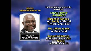 Rojer Joseph Inglis ~ Long Obituary