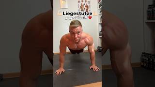 Kann ich mehr Liegestütze als ihr schaffen?💪🏻📈 #bodybuilding #liegestütze #challenge #community