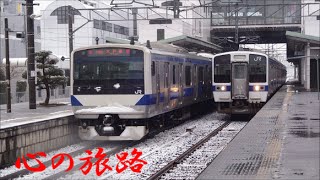 JR水戸線　心の旅路　E531系と415系　冬物語　2015/01/30