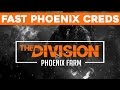 The Division FAST PHOENIX CREDITS! 90 Per Hour & High End! (The Division Lincoln Tunnel Checkpoint)