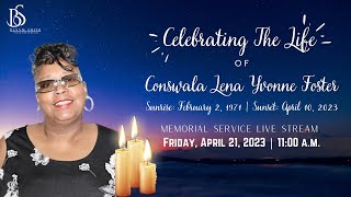Memorial Service of Conswala Lena Yvonne Foster