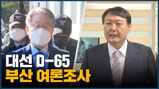 [신년 여론조사]부산 대선 지지도 윤석열 41.2, 이재명 30.8