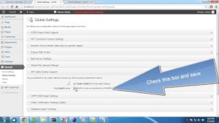1. Fix Problems TinyMCE Conflicts With Cforms Plugin