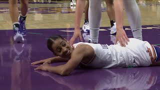 Chennedy Carter SWATS Skylar Diggins-Smith's Shot Out Of Bounds & All Skylar Can Do Is Smile! #WNBA