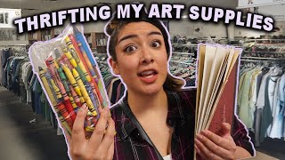 I Tried Thrift Store Art Supplies...(not what i expected tbh)