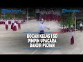 Bocah Kelas 1 SD Pimpin Upacara Bendera Banjir Pujian