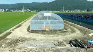 会津鉄道　普通お座トロ展望列車会津浪漫星号会津田島行　西若松発車　車窓（2024年6月22日撮影）