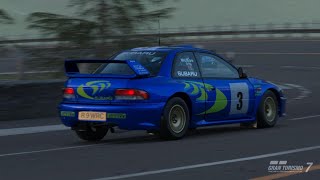 グランツーリスモ 7_202408 VR drive subaru インプレッサ sti rally car アイガー北壁 PSVR2 fanatec 4k replay