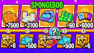 ODEBRAŁEM NAGRODY Z KARNETU ZADYMIARSKIEGO (1-25) SPONGEBOB w BRAWL STARS *1 ZADYMIARZ*